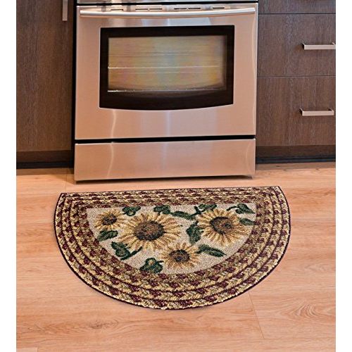  Brumlow Mills Sunflower Braid Kitchen Rug, 19-Inch by 31-Inch, Sunset