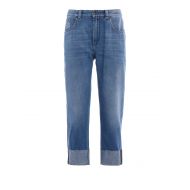 Brunello Cucinelli The Cropped Jean raw edge pants