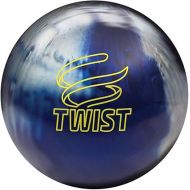 Brunswick Bowling Twist Reactive Ball, Blue/Silver, Size 10