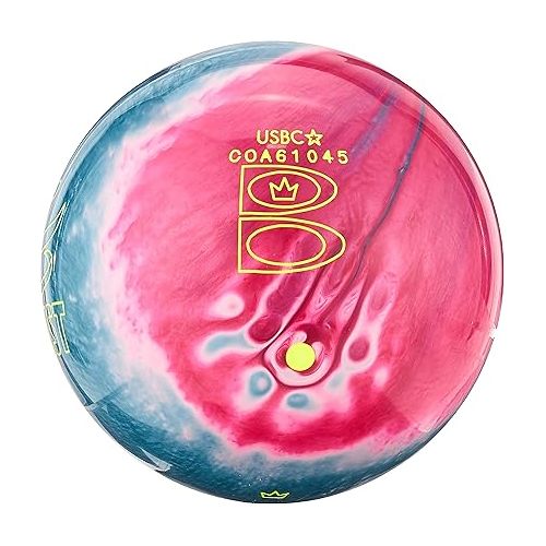 브런스윅 Brunswick Bowling Twist Reactive Ball, Sky Blue/Pink/Snow, Size 8