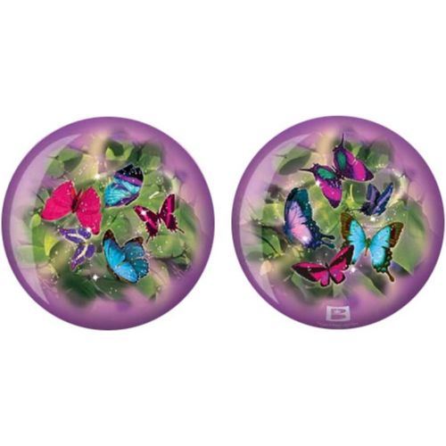 브런스윅 Brunswick Bowling Products Brunswick Butterflies Glow PRE-DRILLED Viz-A-Ball Bowling Ball