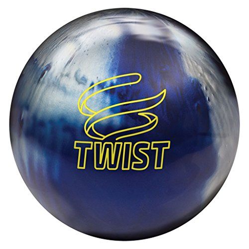 브런스윅 Brunswick Bowling Twist Reactive Ball, Blue/Silver, Size 12