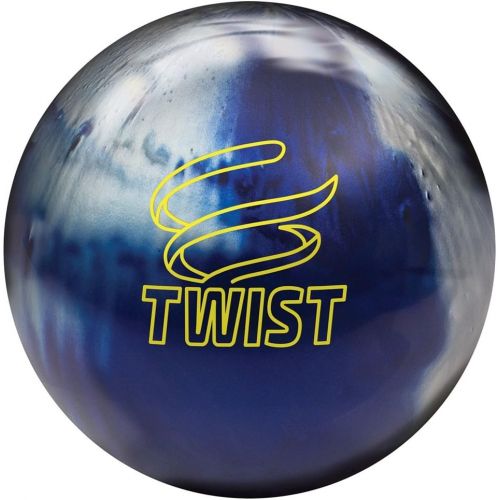 브런스윅 Brunswick Bowling Twist Reactive Ball, Blue/Silver, Size 12