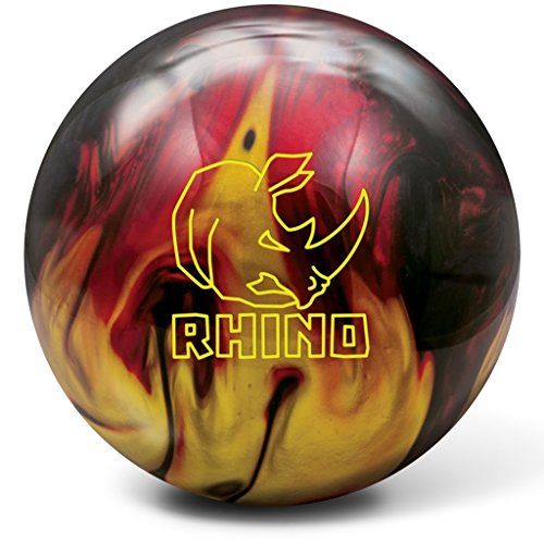 브런스윅 Brunswick Rhino Reactive PRE-DRILLED Bowling Ball- Red/Black/Gold Pearl
