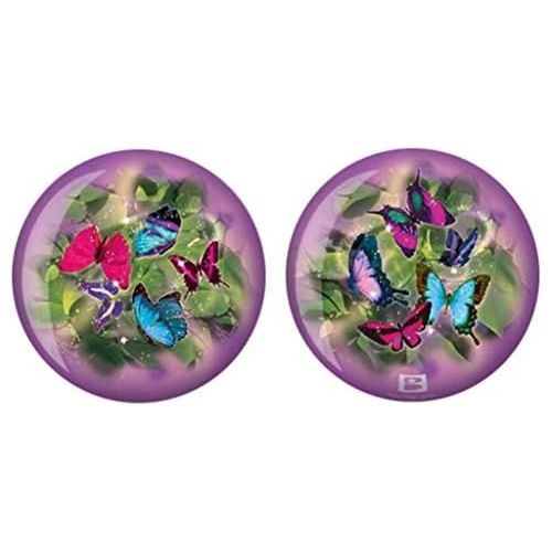 브런스윅 Brunswick Bowling Products Brunswick Butterflies Glow PRE-DRILLED Viz-A-Ball Bowling Ball