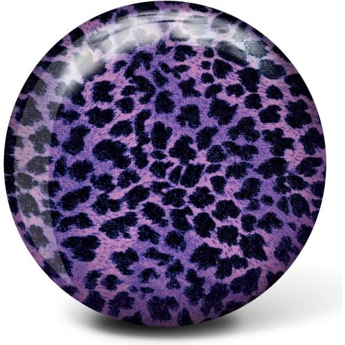 브런스윅 Brunswick Bowling Products Brunswick Purple Cheetah Glow Viz-A-Ball Bowling Ball (10lbs)