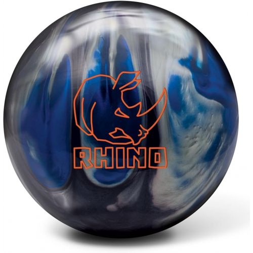 브런스윅 Brunswick Bowling Products Brunswick Rhino Reactive PRE-DRILLED Bowling Ball- BlackBlueSilver Pearl