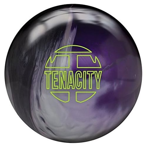 브런스윅 Brunswick Bowling Products Brunswick Tenacity Bowling Ball- BlackSilverPurple Pearl