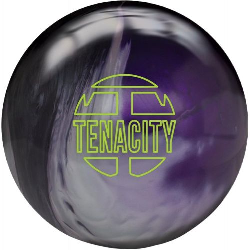 브런스윅 Brunswick Bowling Products Brunswick Tenacity Bowling Ball- BlackSilverPurple Pearl