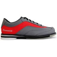 Brunswick Mens Rampage Bowling Shoes Left Hand- GreyRed