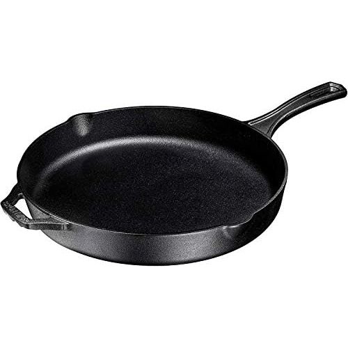  Bruntmor Pre-Seasoned Cast Iron Skillet, Non-Stick,12 inch Frying Pan - Skillet Pan For Stovetop, Oven Use & Outdoor Camping