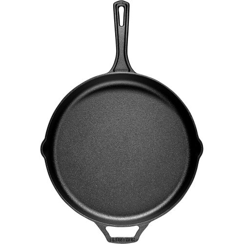  Bruntmor Pre-Seasoned Cast Iron Skillet, Non-Stick,12 inch Frying Pan - Skillet Pan For Stovetop, Oven Use & Outdoor Camping