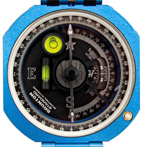  Brunton Standard Transit Compass (Quadrant 0-90, Blue)