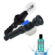 Brush Hero Dynamic Duo  Water-Powered Cleaning Tool and Detailing Brush for Cars, Bikes and Motorcycles Plus The Soap Star Hose End Soap Dispenser