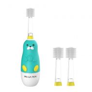 Brusheez Vivatec 360˚ MEGA Ten Kids Sonic Toothbrush - Penguin + Refill Brush Head