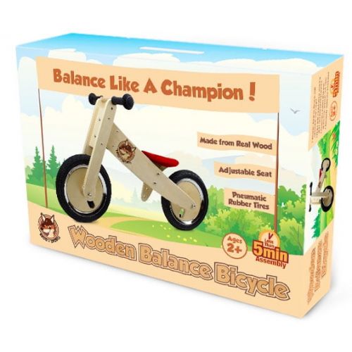브라이벨리 Brybelly Wooden Balance Bicycle