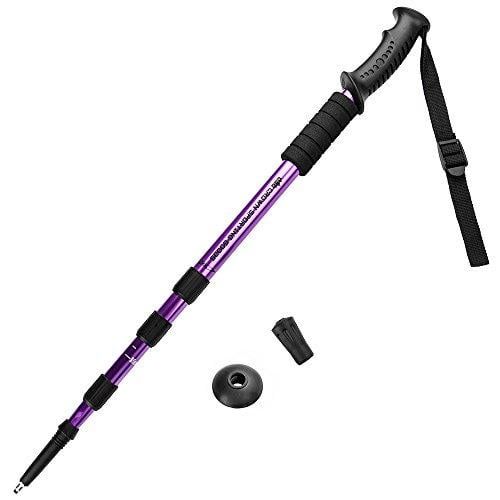 브라이벨리 Brybelly 53 Purple Shock-Resistant Adjustable Trekking Pole