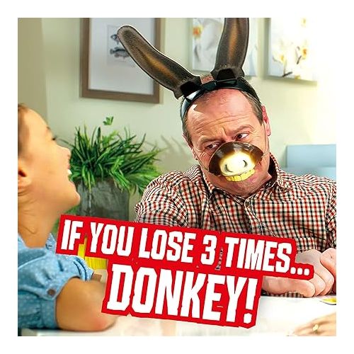 브라이벨리 Don't Be a Donkey - Hilarious Party Game for Kids & Adults - Grab a Carrot or You Will Turn into a Donkey! - Funny Matching Card Game & Farm Animal Board Game - Quick 15 mins, Ages 6+ for 2-4 Players