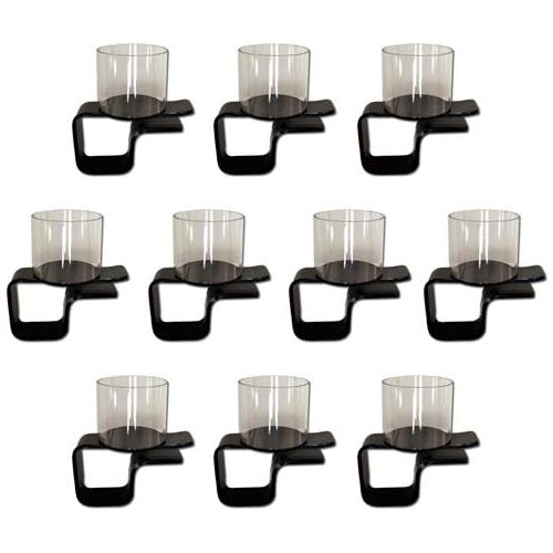 브라이벨리 [아마존베스트]Lot of 10 Plastic Clip on Cup Holders by Brybelly