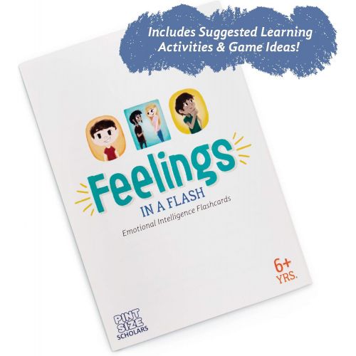 브라이벨리 [아마존베스트]Brybelly Feelings in a Flash - Emotional Intelligence Flashcard Game - Toddlers & Special Needs Children - Teaching Empathy Activities, Coping & Social Skills - 50 Scenario Cards,