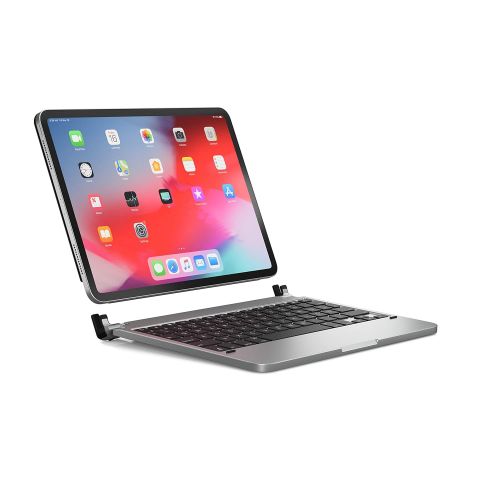  [아마존 핫딜]  [아마존핫딜]Brydge BRYDGE 11.0 Pro, Hochwertige Bluetooth Tastatur aus Aluminium, deutsches Layout QWERTZ, fuer das iPad Pro 11.0, inklusive magnetischem iPad Cover, silber