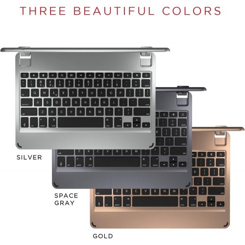  [아마존베스트]Brydge 10.2 Wireless Keyboard Compatible with iPad (8th Gen, 2020& 7th Gen, 2019), Backlit Keys, Long Battery Life (Space Gray)