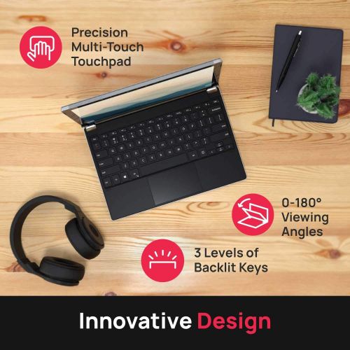  [아마존베스트]Brydge 12.3 Pro+ Wireless Keyboard with Precision Touchpad | Compatible with Microsoft Surface Pro 7, 6, 5 & 4 | Designed for Surface | (Silver)