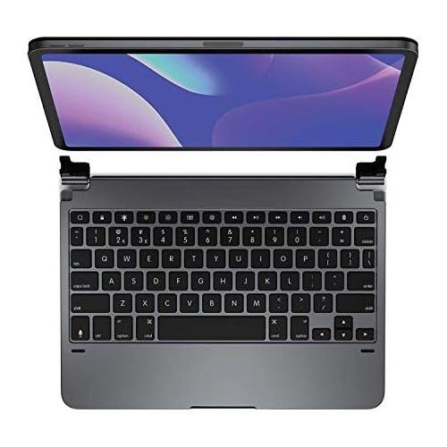  [아마존베스트]Brydge 11.0 Pro Wireless Keyboard | Compatible with iPad Pro 11-inch (2018 & 2nd Gen, 2020) | Backlit Keys | Long Battery Life | (Space Gray)