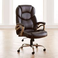 BrylaneHome Extra Wide Memory Foam Office Chair