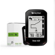 Bryton Rider 420 Wireless GPS Bike/Cycling Computer. Compatible with Bike Radar, 35hrs Long Battery Life, Navigation with Turn-by Turn Follow Track. Bluetooth ANT Bicycle Computer