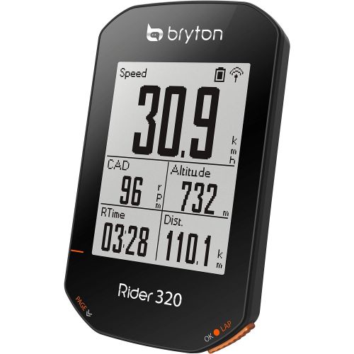  [아마존베스트]Bryton Rider 320E GPS Cycle Computer. Simple but Powerful. Support 5 Satellite Systems. 35hrs Long Battery Life. Support ANT+/BLE Cadence, Speed, HRM Sensors. Support ANT+ Power Me