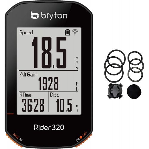  [아마존베스트]Bryton Rider 320E GPS Cycle Computer. Simple but Powerful. Support 5 Satellite Systems. 35hrs Long Battery Life. Support ANT+/BLE Cadence, Speed, HRM Sensors. Support ANT+ Power Me