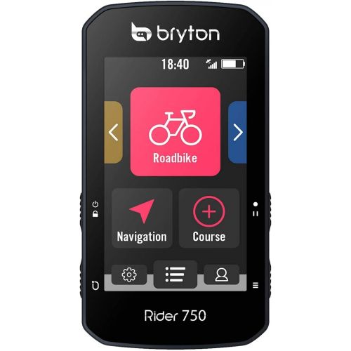  [아마존베스트]Bryton Rider 750 GPS Bike Computer. USA Map Version. Color Touchscreen, Maps & Navigation, Smart Trainer Workout, Radar Support, 20h Battery, E-Bike Compatible, BLE/ANT+ Sensor Sup