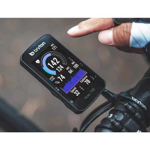  [아마존베스트]Bryton Rider 750 GPS Bike Computer. USA Map Version. Color Touchscreen, Maps & Navigation, Smart Trainer Workout, Radar Support, 20h Battery, E-Bike Compatible, ANT+ Sensor Support