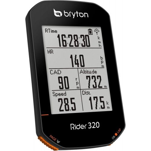  [아마존베스트]Bryton Rider 320E GPS Bike/Cycling Computer. Simple but Powerful. Support 5 Satellite Systems. 35hrs Long Battery Life. Support ANT+/BLE Cadence, Speed, HRM Sensors. Support ANT+ P