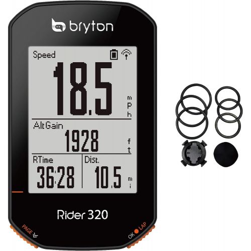  [아마존베스트]Bryton Rider 320E GPS Bike/Cycling Computer. Simple but Powerful. Support 5 Satellite Systems. 35hrs Long Battery Life. Support ANT+/BLE Cadence, Speed, HRM Sensors. Support ANT+ P