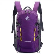 Bseash 40L Lightweight Water Resistant Hiking Backpack,Outdoor Sport Travel Daypack for Cycling Skiing Touring (Purple)
