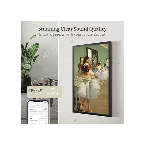  BSIMB Large Digital Picture Frame 21.5 Inch Bluetooth Speakers, 64GB 1920x1080 FHD WiFi Digital Photo Frame Extra Large with Remote Control, Share Pictures/Videos via App/Email/USB/SD, Auto-Rotate