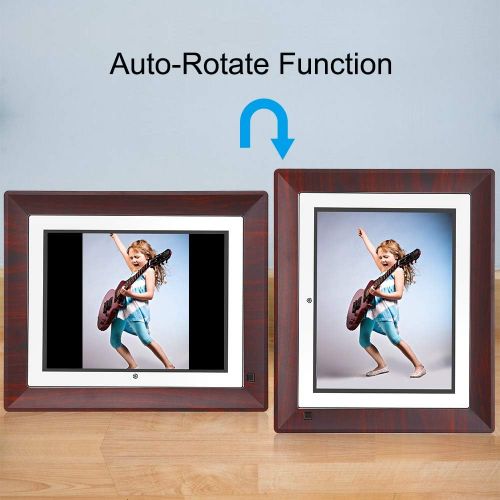  [아마존베스트]Bsimb BSIMB Digital Picture Frame Digital Photo Frame 9 Inch IPS Display 1067x800(4:3) Hi-Res Digital Photo & HD Video Frame with Motion Sensor USB/SD Card Playback Calendar Remote Contr