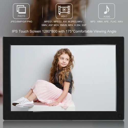  [아마존베스트]Bsimb BSIMB Digital Picture Frame 10.1 Inch WiFi 16GB Digital Photo Frame 1280x800 IPS Touch Screen Auto Rotate Motion Sensor Add Photos/Videos from iPhone & Android App/Twitter/Facebook