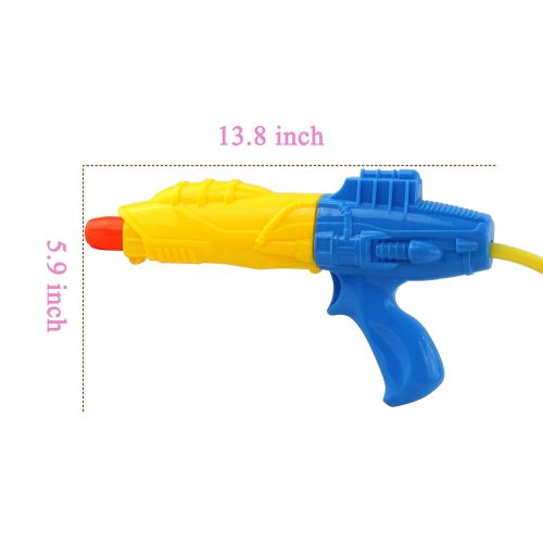  Bstaofy Fireman Toy Backpack Water Gun Blaster with Nozzle and Tank Set, Summer Toys, Outdoor Toys, Bath Toys for Kids (Yellow)