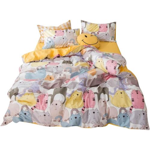  BuLuTu Dinosaur Queen Kids Duvet Cover White Boys Girls 100% Cotton,3 Pieces Premium Soft Reversible Dino Forest Print Teen Bedding Sets FullQueen with Zipper Closure and Ties,Cut