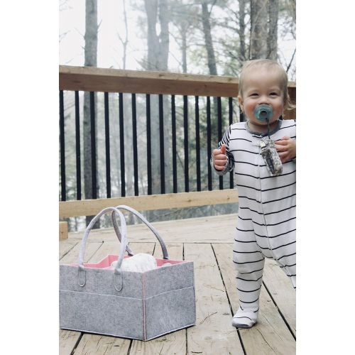  Bubbaloo Baby Diaper Caddy Organizer, Nursery Storage Organizer, Portable Changing Table Basket Great Bin for...