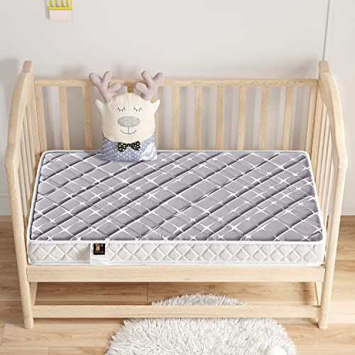  Bubble bear Premium Foam Hypoallergenic Infant Crib Mattress 52 x 27.6 x 5, Toddler Mattress, Ideal Mattress Firmness, Featuring Soft, Sturdy and Beautifully Designed，Toddler Bed M