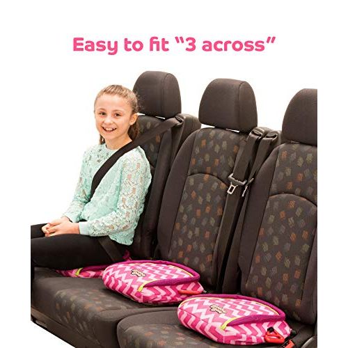  [아마존베스트]BubbleBum Inflatable Backless Booster Car Seat, Pink Chevron