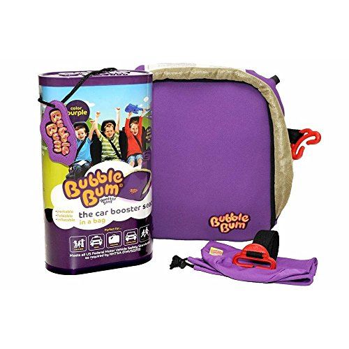  BubbleBum Inflatable and Portable Car Booster Seat Color Purple