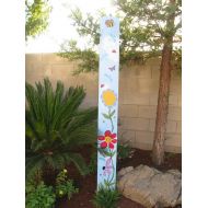 /Bubee Whimsical Garden painted Fence Board