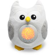 Bubzi Co Baby White Noise Sound Machine & Sleep Aid Night Light. New Baby Gift, Baby Essentials Woodland Owl Decor Nursery & Portable Soother Stuffed Animals Owl for Crib to Comfor