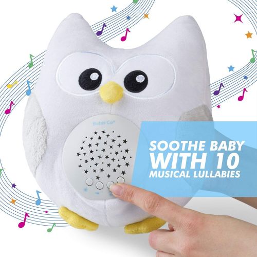  Bubzi Co Baby Toys Owl White Noise Sound Machine, Toddler Sleep Aid Night Light, Unique Baby Girl Gifts & Baby Boy Gifts, Woodland Baby Shower, Portable Baby Soother, New Baby Gift