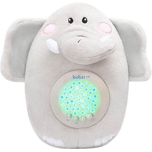  Bubzi Co Baby Toys Elephant White Noise Sound Machine, Toddler Sleep Aid Night Light, Unique Baby Girl Gifts & Baby Boy Gifts, Baby Shower Gifts, Portable Baby Soother, New Baby Gi